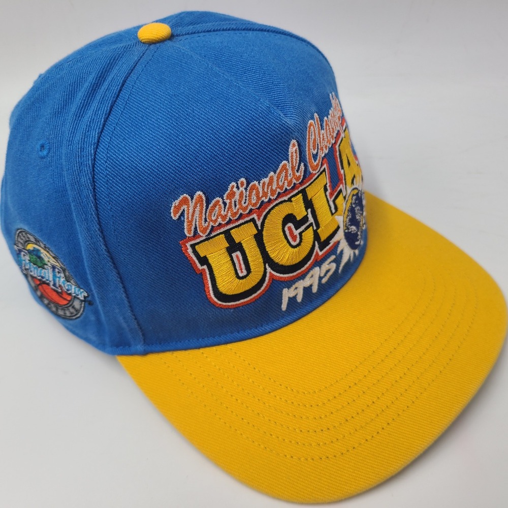 UCLA Bruins Hat Snapback 47 Brand Hitch Blue Yellow NCAA 1995 National Champions